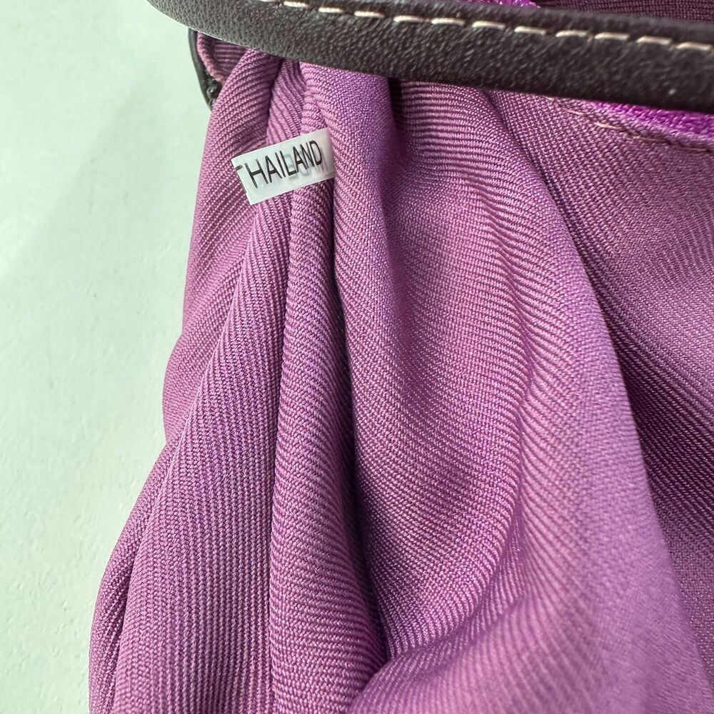 Mywalit Leather Crossbody Small Purse Multi Comp Travel Organizer Purple 8 x 5 - Picture 8 of 13